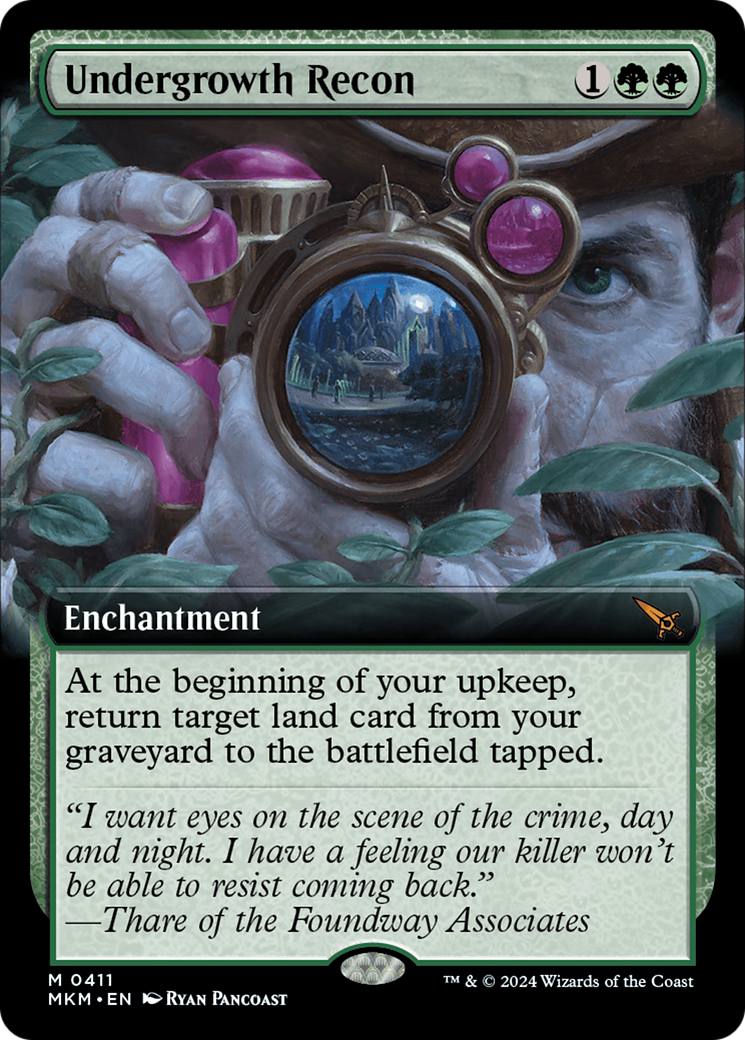 Undergrowth Recon (Extended Art) [Murders at Karlov Manor] MTG Single Magic: The Gathering    | Red Claw Gaming