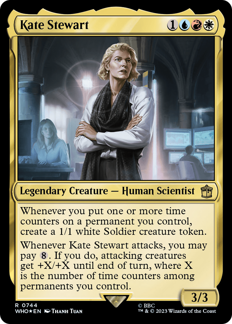 Kate Stewart (Surge Foil) [Doctor Who] MTG Single Magic: The Gathering    | Red Claw Gaming