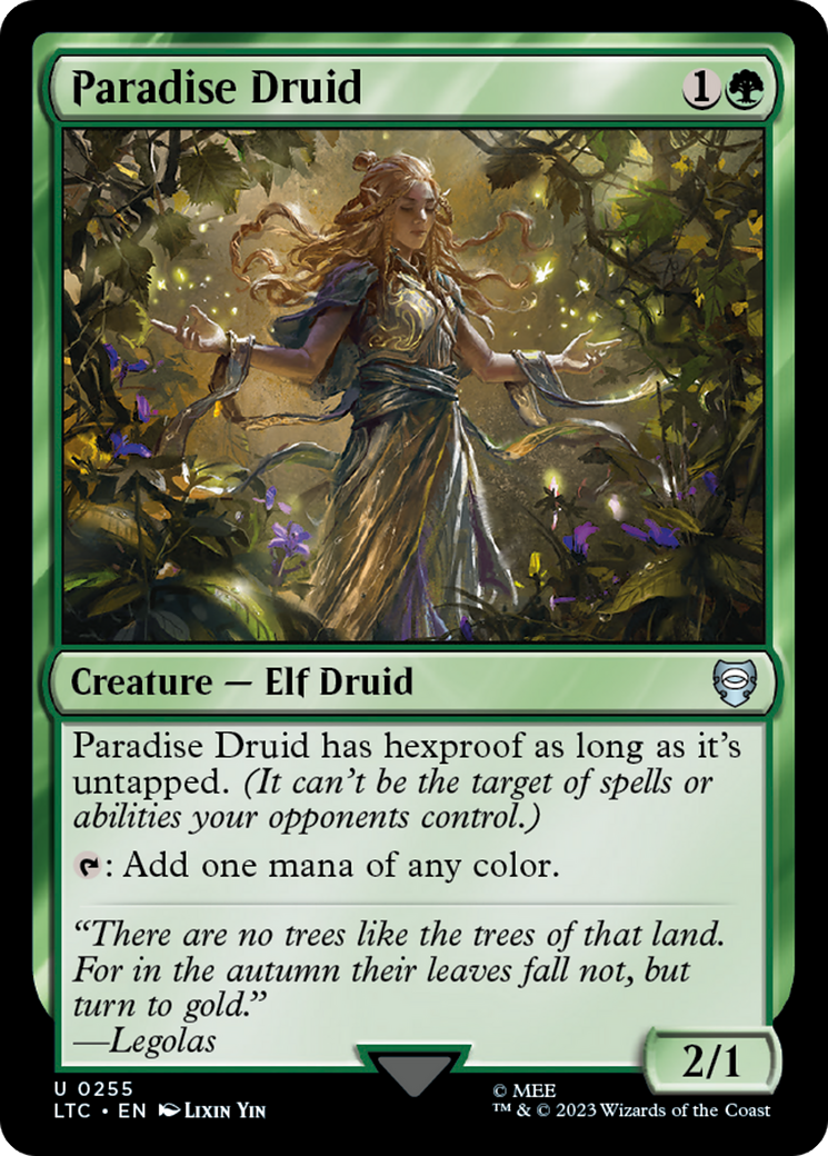 Paradise Druid [The Lord of the Rings: Tales of Middle-Earth Commander] MTG Single Magic: The Gathering | Red Claw Gaming