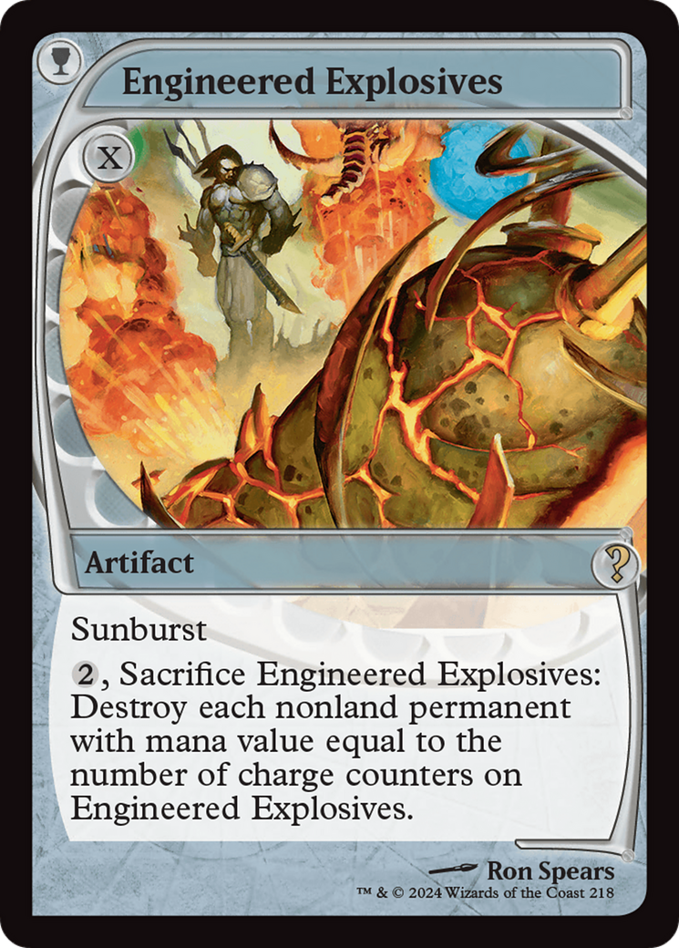 Engineered Explosives (Future Sight) [Mystery Booster 2] MTG Single Magic: The Gathering    | Red Claw Gaming