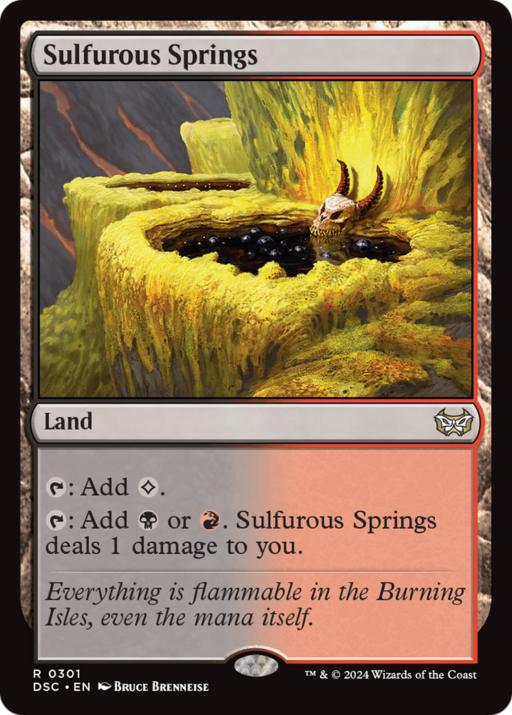 Sulfurous Springs [Duskmourn: House of Horror Commander] MTG Single Magic: The Gathering    | Red Claw Gaming