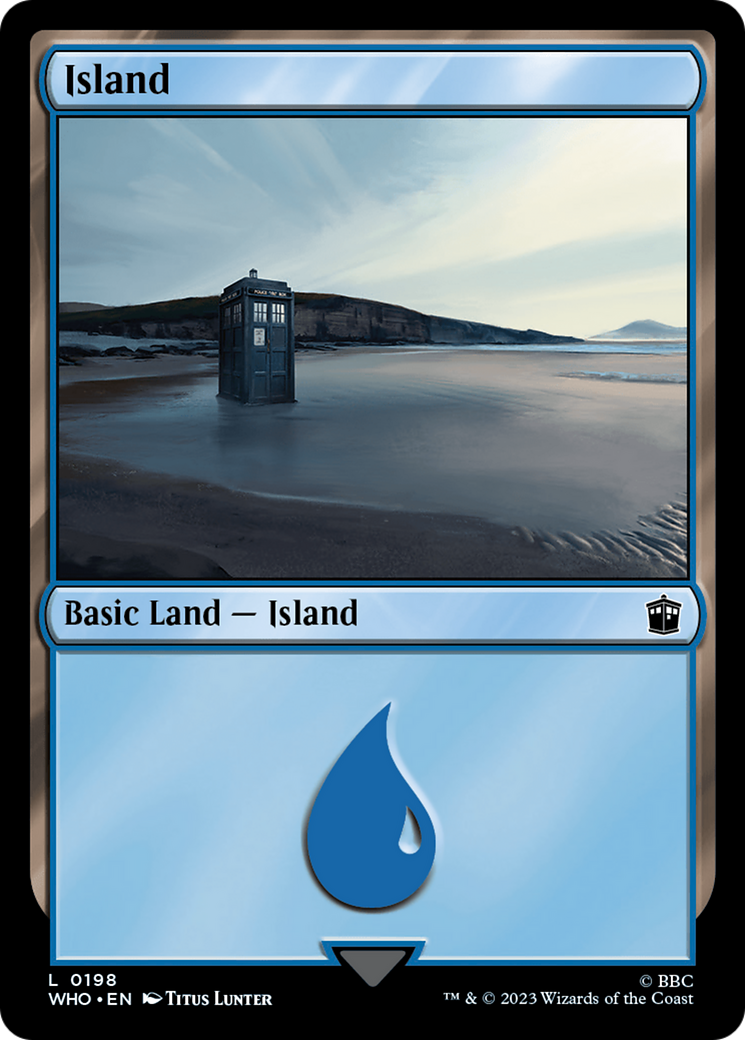 Island (0198) [Doctor Who] MTG Single Magic: The Gathering    | Red Claw Gaming