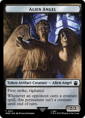 Alien Angel // Dinosaur Double-Sided Token [Doctor Who Tokens] MTG Single Magic: The Gathering | Red Claw Gaming