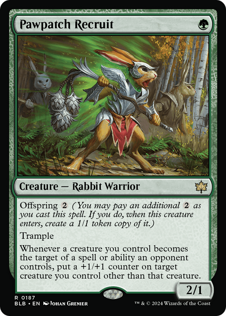 Pawpatch Recruit [Bloomburrow] MTG Single Magic: The Gathering    | Red Claw Gaming