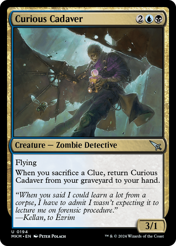 Curious Cadaver [Murders at Karlov Manor] MTG Single Magic: The Gathering    | Red Claw Gaming