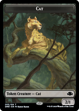 Zombie // Cat (003) Double-Sided Token [Dominaria Remastered Tokens] MTG Single Magic: The Gathering    | Red Claw Gaming