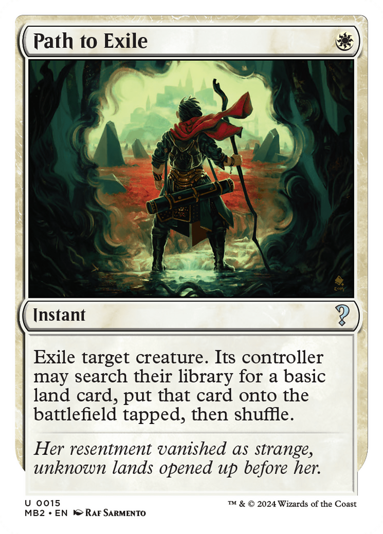 Path to Exile (White Border) [Mystery Booster 2] MTG Single Magic: The Gathering    | Red Claw Gaming