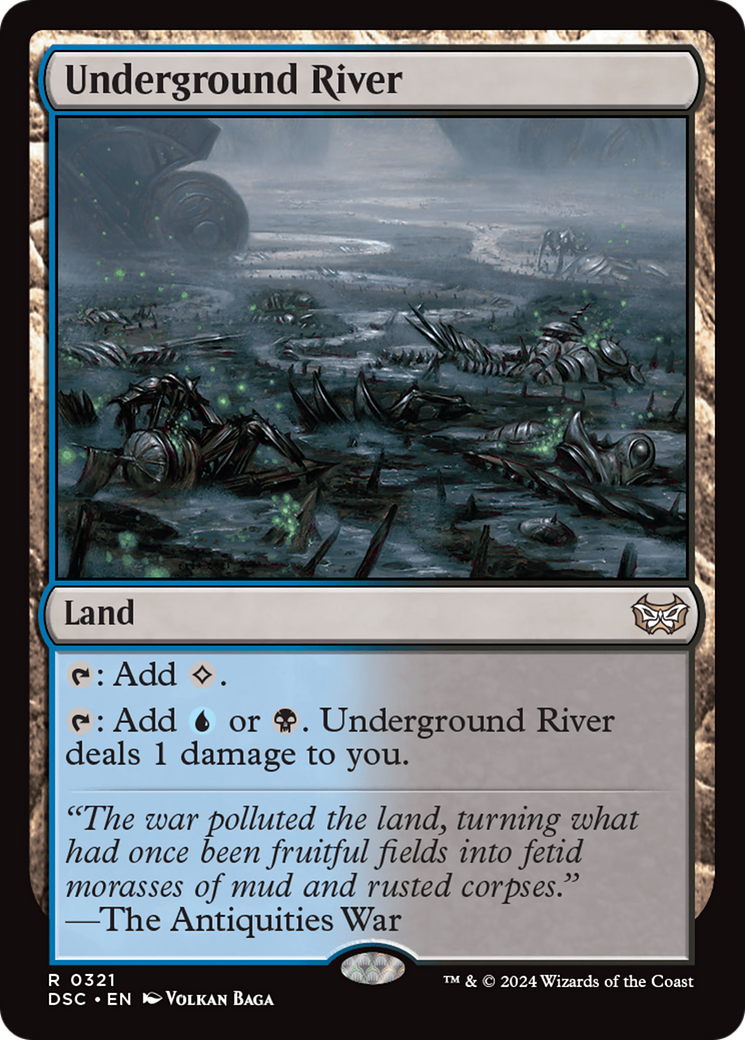 Underground River [Duskmourn: House of Horror Commander] MTG Single Magic: The Gathering    | Red Claw Gaming