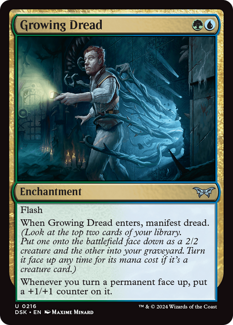 Growing Dread [Duskmourn: House of Horror] MTG Single Magic: The Gathering    | Red Claw Gaming