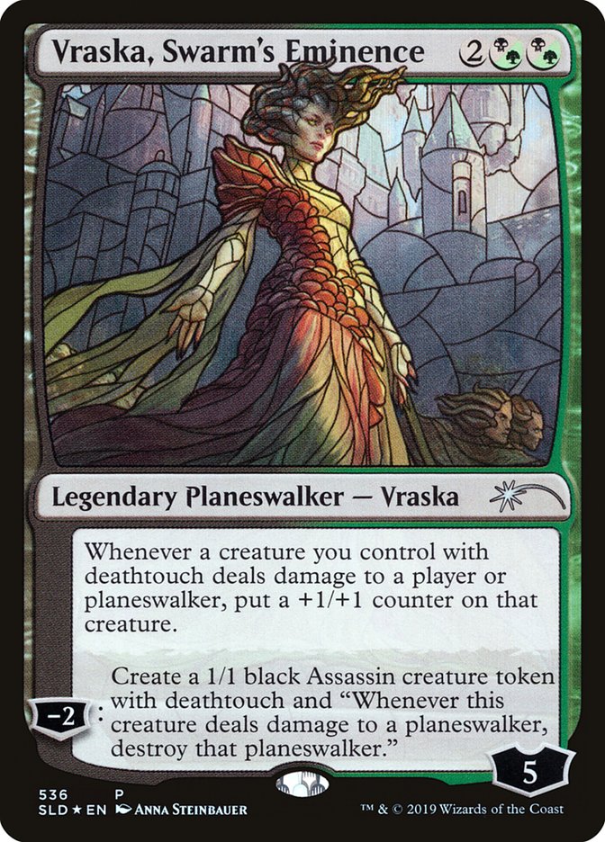 Vraska, Swarm's Eminence (Stained Glass) [Secret Lair Drop Promos] MTG Single Magic: The Gathering    | Red Claw Gaming