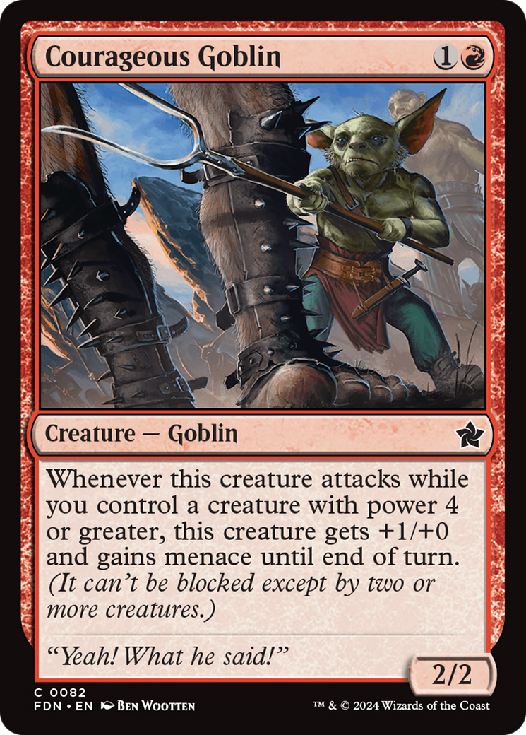 Courageous Goblin [Foundations] MTG Single Magic: The Gathering | Red Claw Gaming