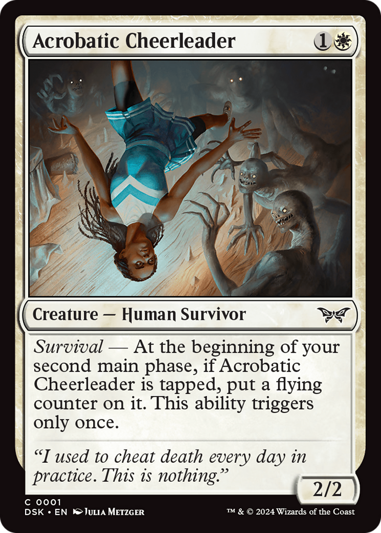 Acrobatic Cheerleader [Duskmourn: House of Horror] MTG Single Magic: The Gathering    | Red Claw Gaming