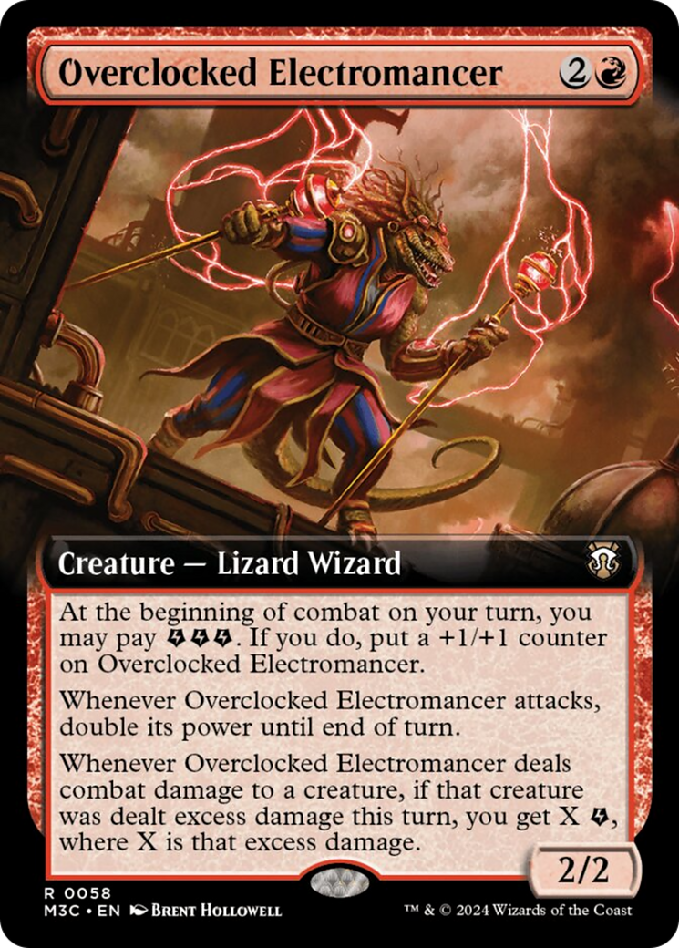 Overclocked Electromancer (Extended Art) [Modern Horizons 3 Commander] MTG Single Magic: The Gathering    | Red Claw Gaming