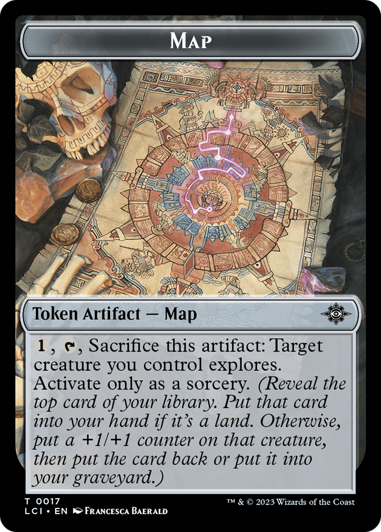 Map // Angel Double-Sided Token [The Lost Caverns of Ixalan Tokens] MTG Single Magic: The Gathering    | Red Claw Gaming