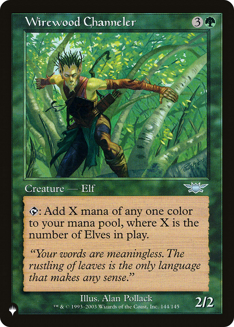 Wirewood Channeler [The List Reprints] MTG Single Magic: The Gathering    | Red Claw Gaming