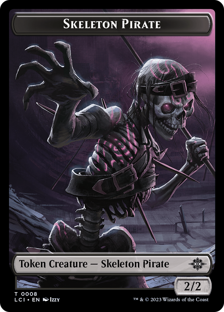 Fungus Dinosaur // Skeleton Pirate Double-Sided Token [The Lost Caverns of Ixalan Tokens] MTG Single Magic: The Gathering | Red Claw Gaming