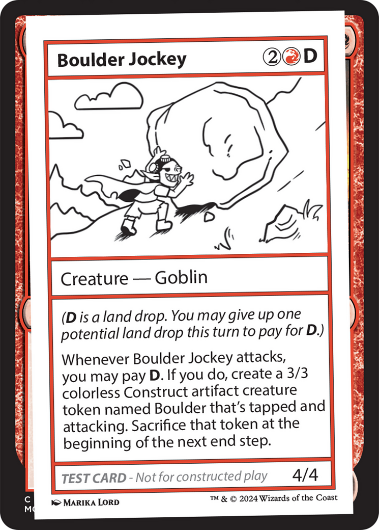 Boulder Jockey [Mystery Booster 2 Playtest Cards] MTG Single Magic: The Gathering    | Red Claw Gaming