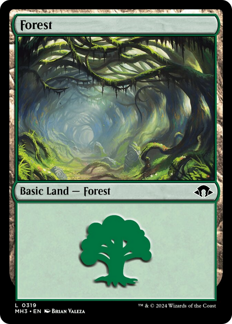 Forest (0319) [Modern Horizons 3] MTG Single Magic: The Gathering    | Red Claw Gaming