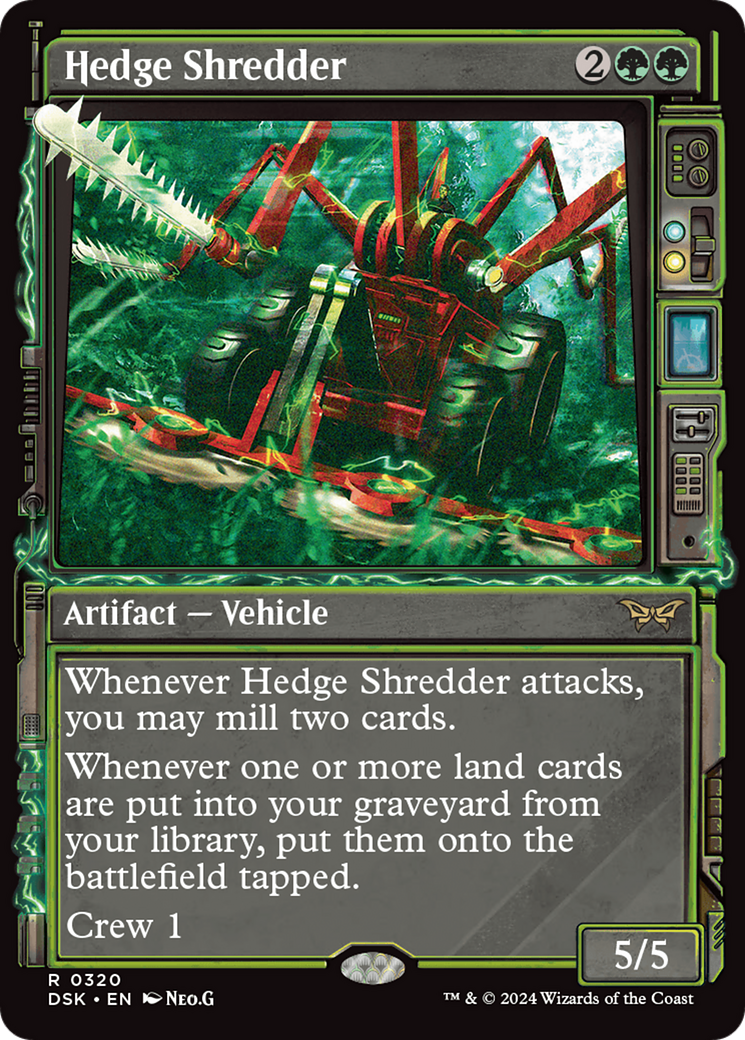 Hedge Shredder (Showcase) [Duskmourn: House of Horror] MTG Single Magic: The Gathering    | Red Claw Gaming