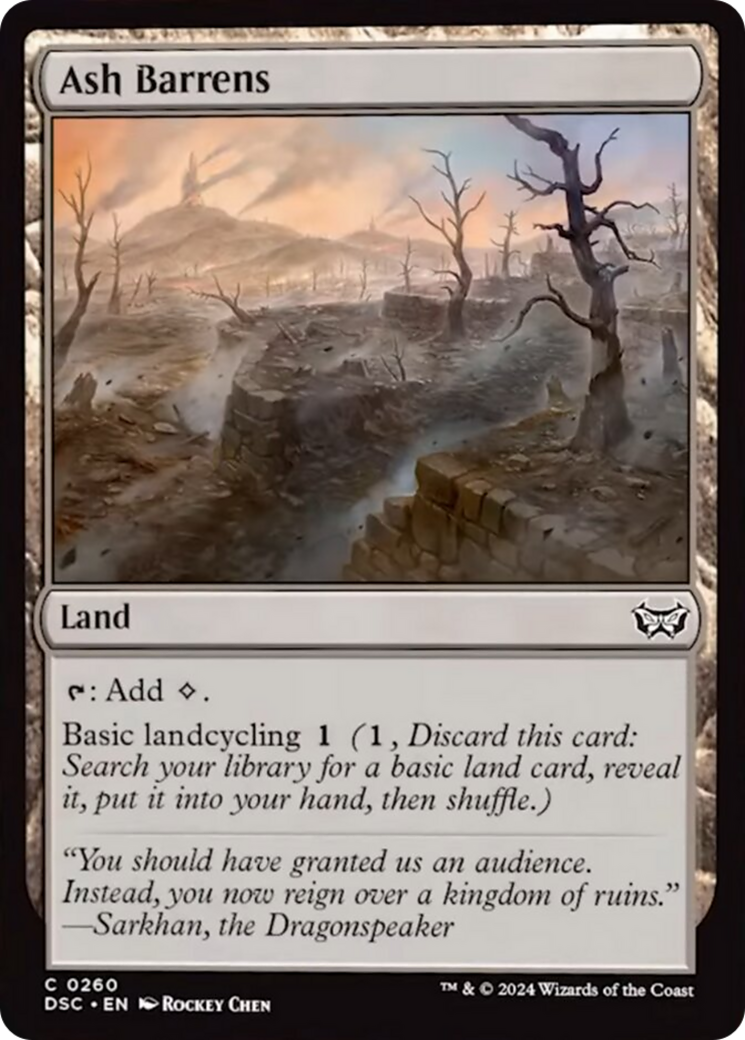 Ash Barrens [Duskmourn: House of Horror Commander] MTG Single Magic: The Gathering    | Red Claw Gaming