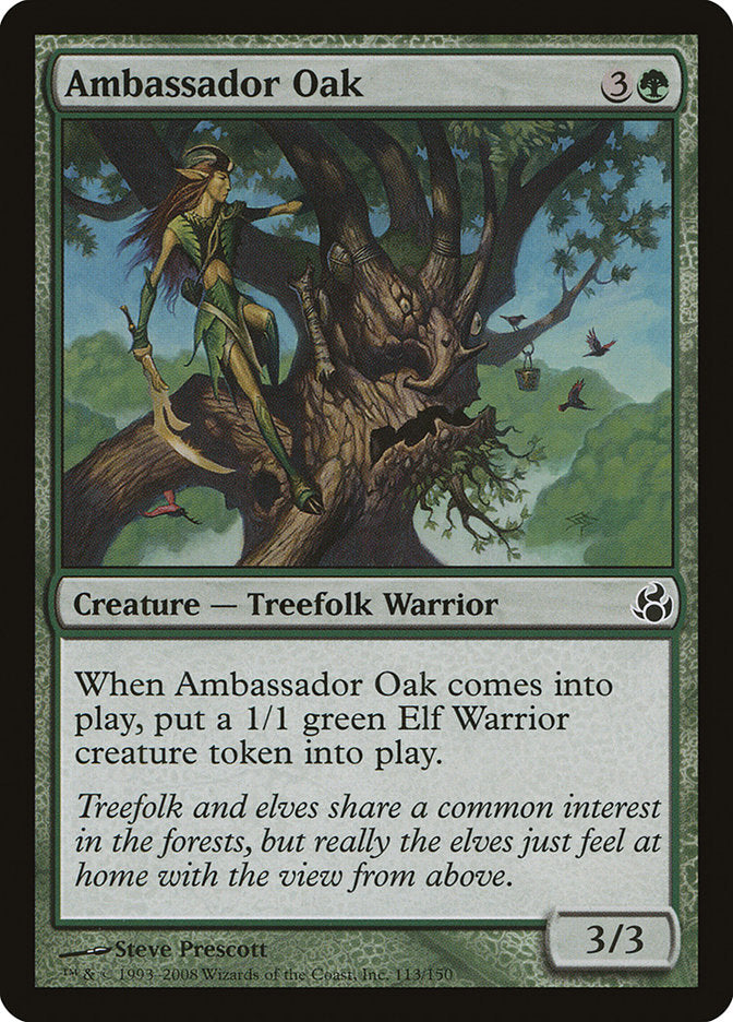 Ambassador Oak (Oversized) [Oversize Cards] MTG Single Magic: The Gathering    | Red Claw Gaming