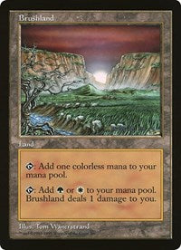 Brushland (Oversized) [Oversize Cards] MTG Single Magic: The Gathering    | Red Claw Gaming