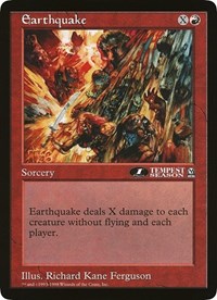 Earthquake (Oversized) [Oversize Cards] MTG Single Magic: The Gathering    | Red Claw Gaming