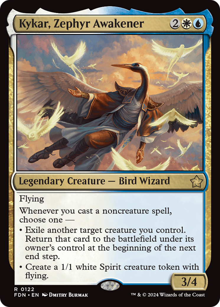 Kykar, Zephyr Awakener [Foundations] MTG Single Magic: The Gathering    | Red Claw Gaming