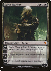 Sorin Markov [Mystery Booster] MTG Single Magic: The Gathering    | Red Claw Gaming