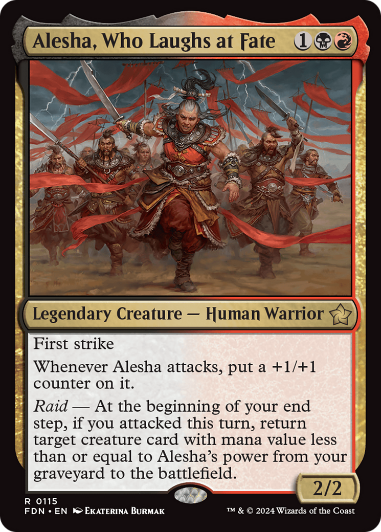 Alesha, Who Laughs at Fate [Foundations] MTG Single Magic: The Gathering | Red Claw Gaming