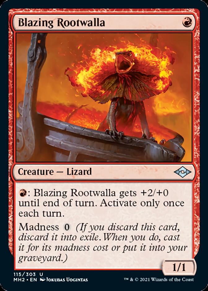 Blazing Rootwalla [Modern Horizons 2] MTG Single Magic: The Gathering    | Red Claw Gaming