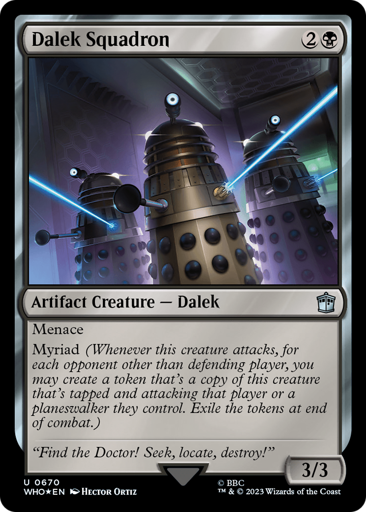 Dalek Squadron (Surge Foil) [Doctor Who] MTG Single Magic: The Gathering    | Red Claw Gaming