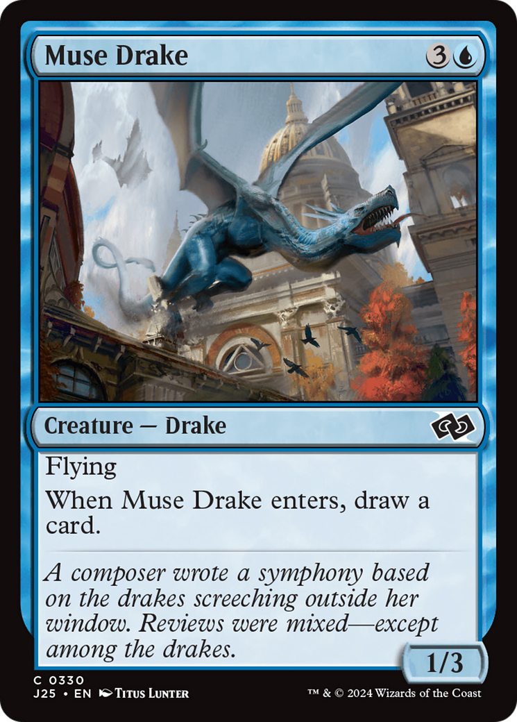 Muse Drake [Foundations Jumpstart] MTG Single Magic: The Gathering    | Red Claw Gaming