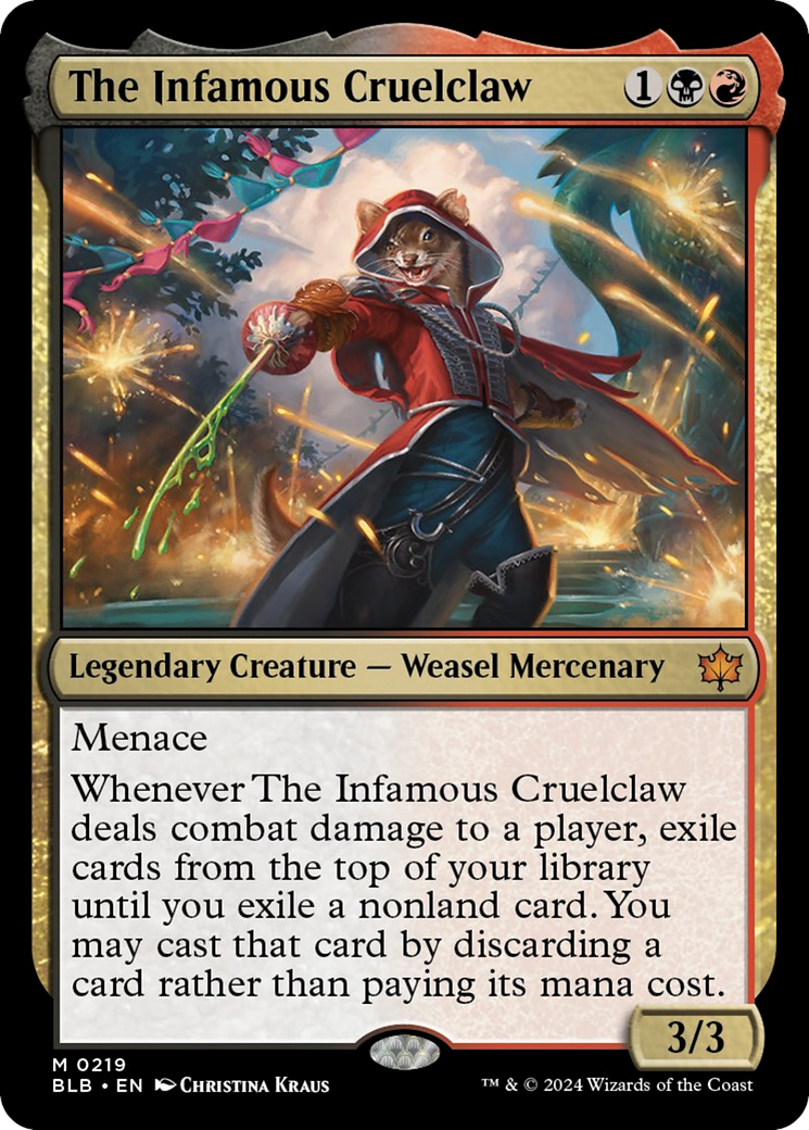 The Infamous Cruelclaw [Bloomburrow] MTG Single Magic: The Gathering    | Red Claw Gaming