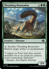 Thrashing Brontodon [The Lost Caverns of Ixalan] MTG Single Magic: The Gathering    | Red Claw Gaming