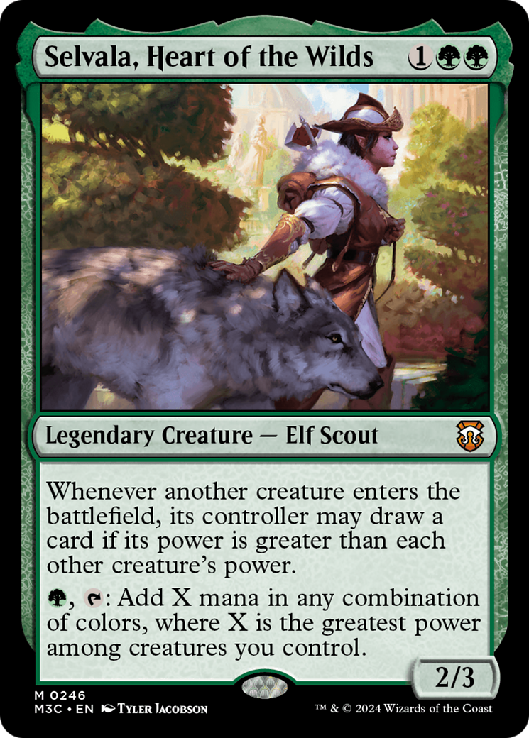 Selvala, Heart of the Wilds (Ripple Foil) [Modern Horizons 3 Commander] MTG Single Magic: The Gathering    | Red Claw Gaming