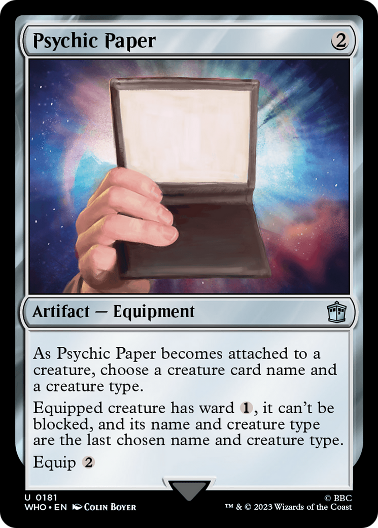 Psychic Paper [Doctor Who] MTG Single Magic: The Gathering    | Red Claw Gaming