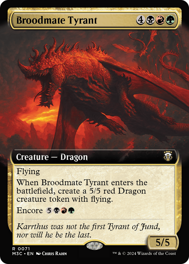 Broodmate Tyrant (Extended Art) [Modern Horizons 3 Commander] MTG Single Magic: The Gathering    | Red Claw Gaming