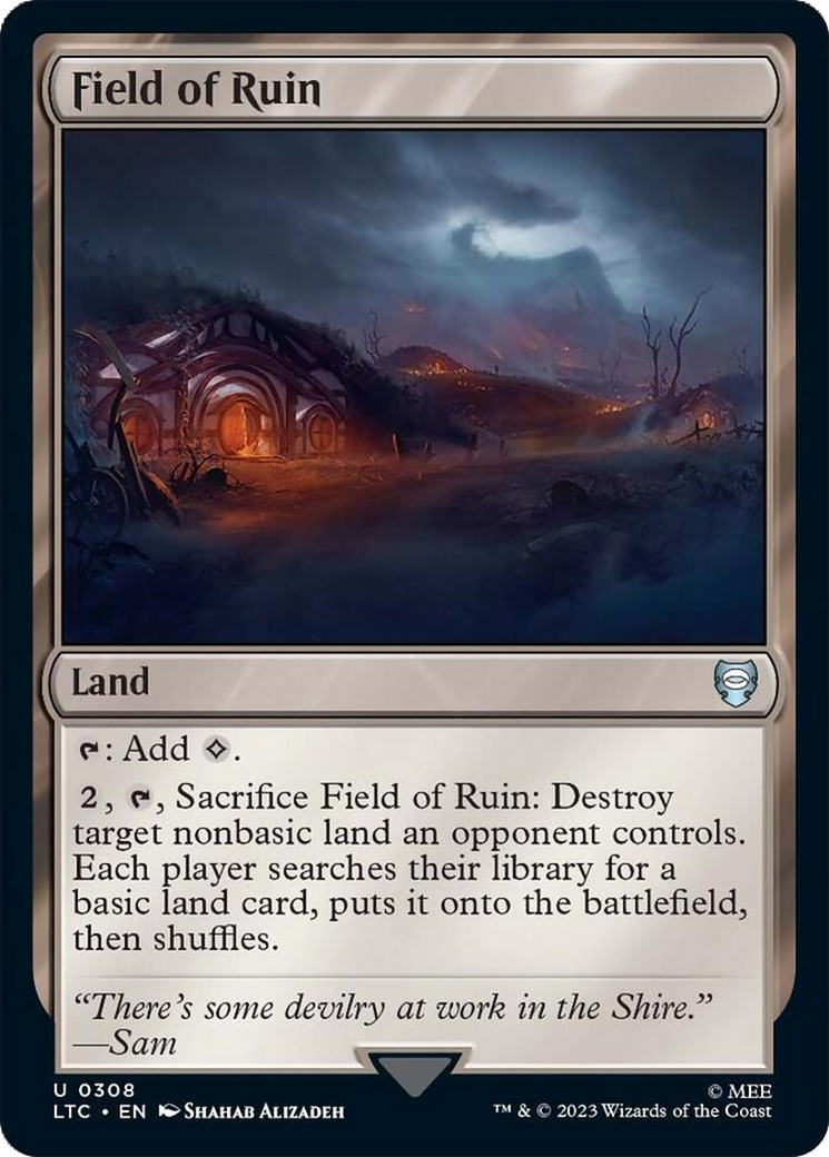 Field of Ruin [The Lord of the Rings: Tales of Middle-Earth Commander] MTG Single Magic: The Gathering | Red Claw Gaming