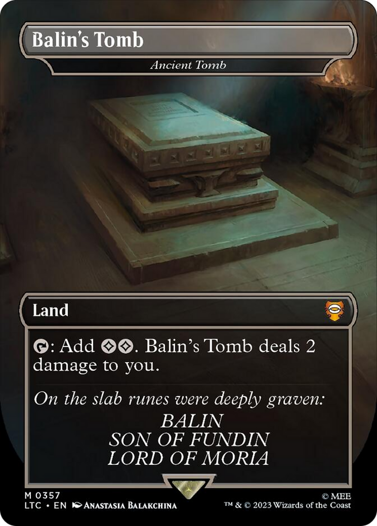 Balin's Tomb - Ancient Tomb [The Lord of the Rings: Tales of Middle-Earth Commander] MTG Single Magic: The Gathering | Red Claw Gaming