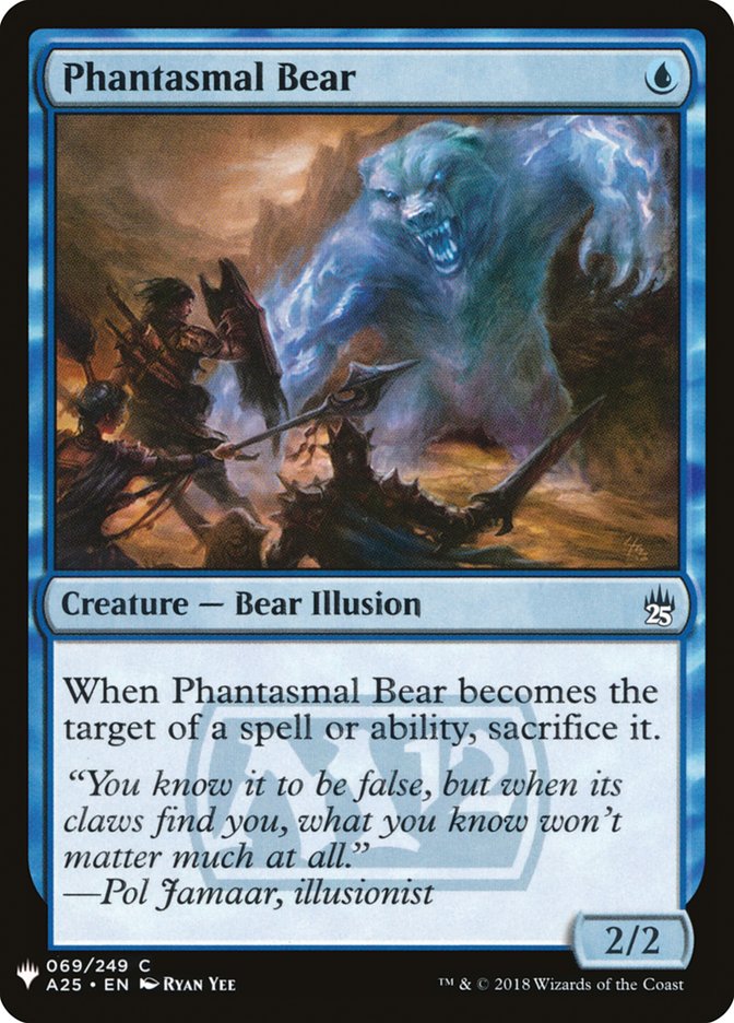 Phantasmal Bear [Mystery Booster] MTG Single Magic: The Gathering    | Red Claw Gaming