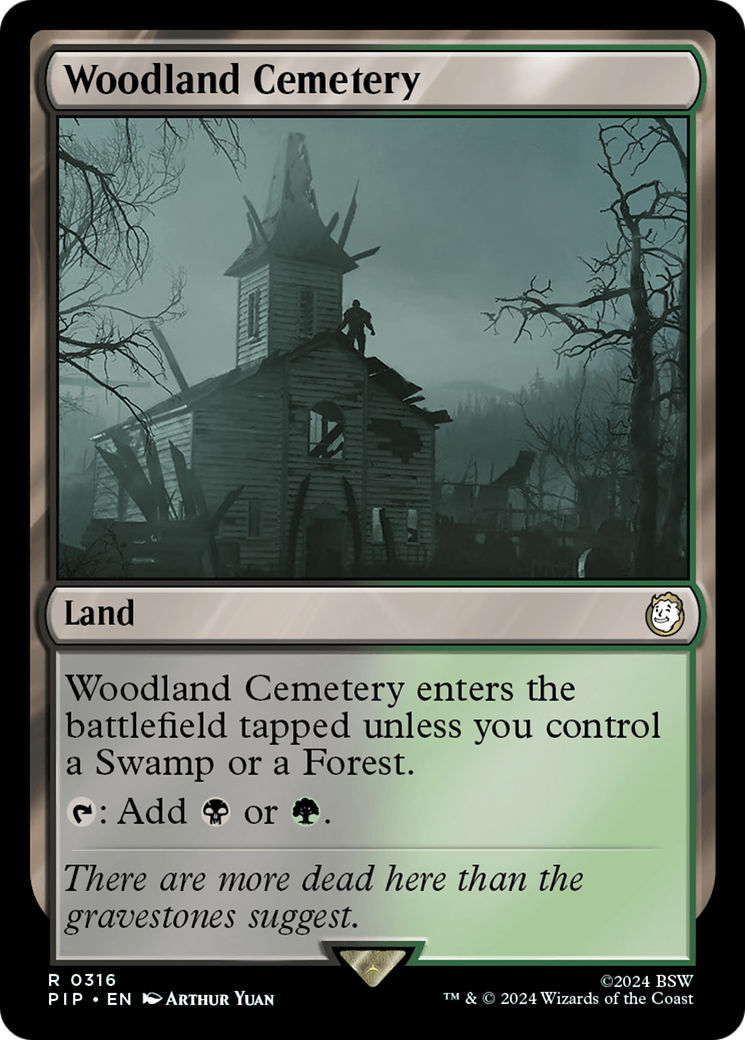 Woodland Cemetery [Fallout] MTG Single Magic: The Gathering    | Red Claw Gaming