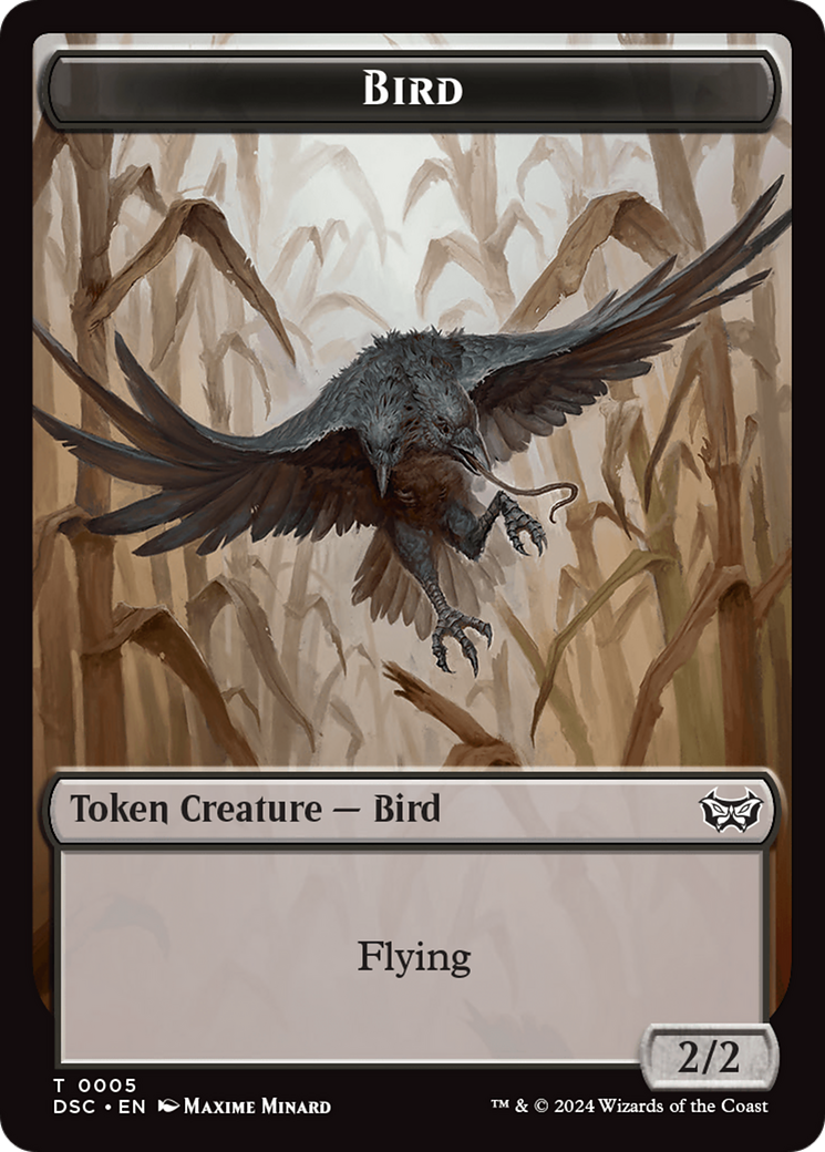 Elemental // Bird Double-Sided Token [Duskmourn: House of Horror Commander Tokens] MTG Single Magic: The Gathering    | Red Claw Gaming