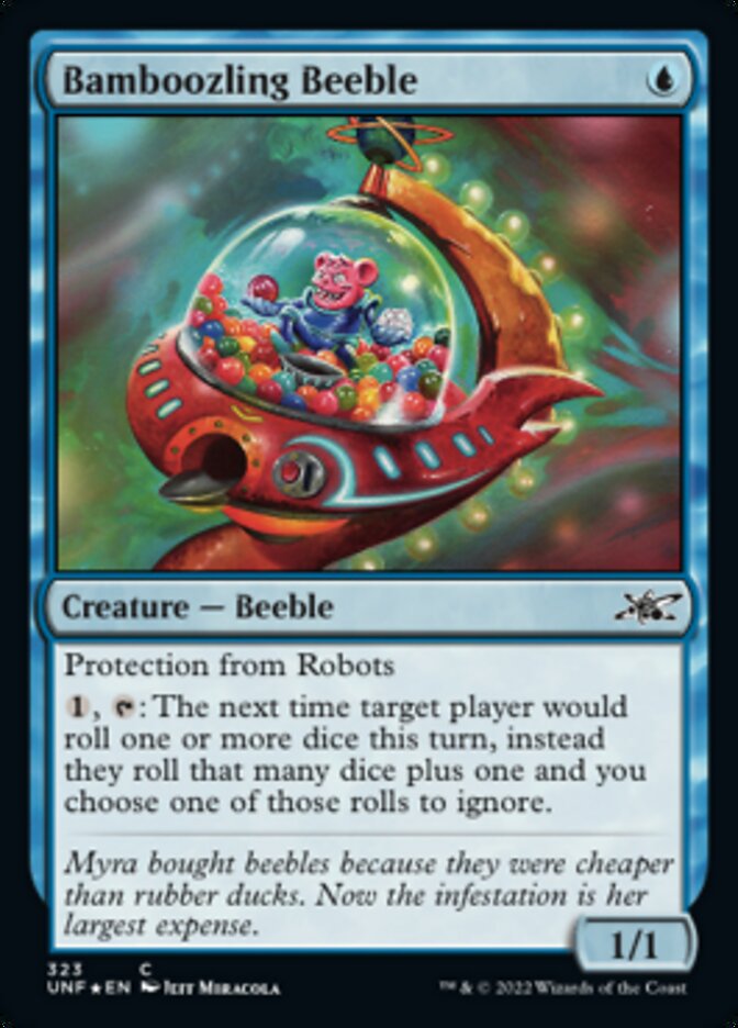 Bamboozling Beeble (Galaxy Foil) [Unfinity] MTG Single Magic: The Gathering    | Red Claw Gaming