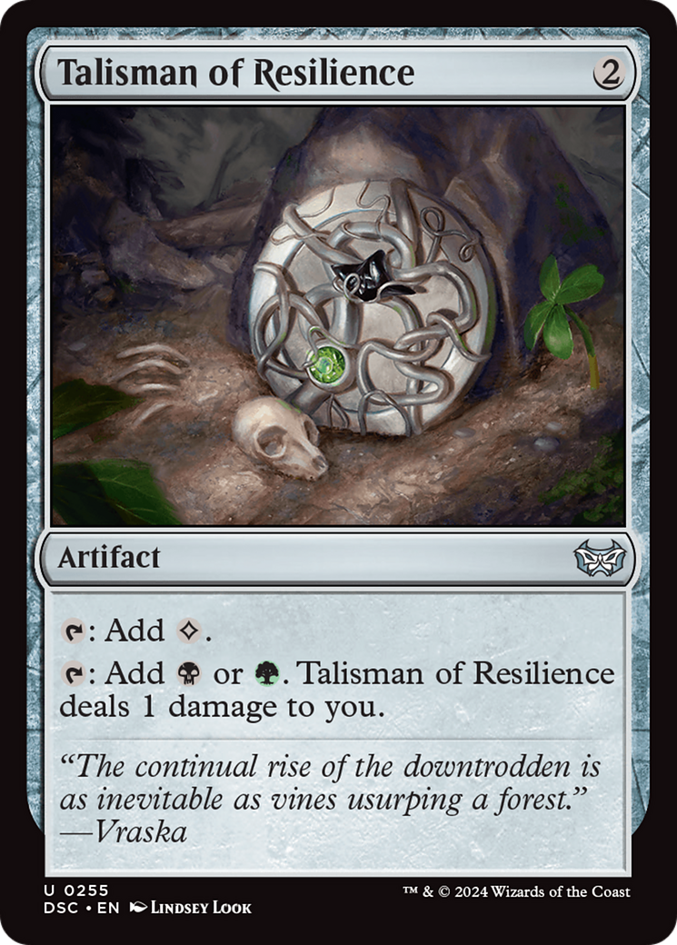 Talisman of Resilience [Duskmourn: House of Horror Commander] MTG Single Magic: The Gathering    | Red Claw Gaming