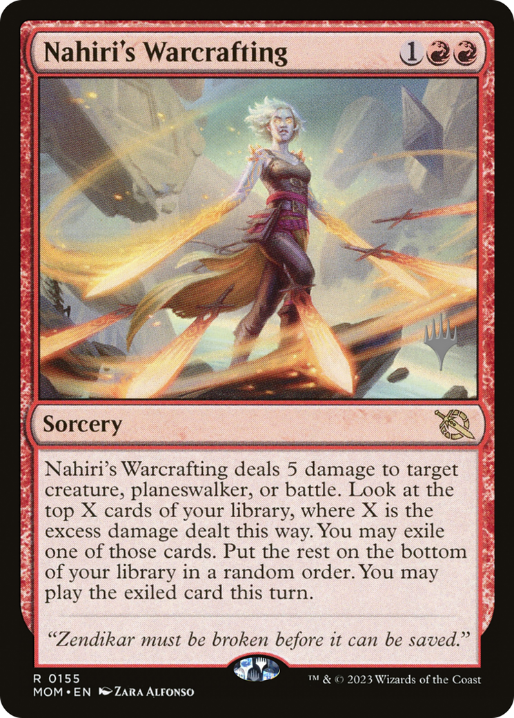 Nahiri's Warcrafting (Promo Pack) [March of the Machine Promos] MTG Single Magic: The Gathering    | Red Claw Gaming