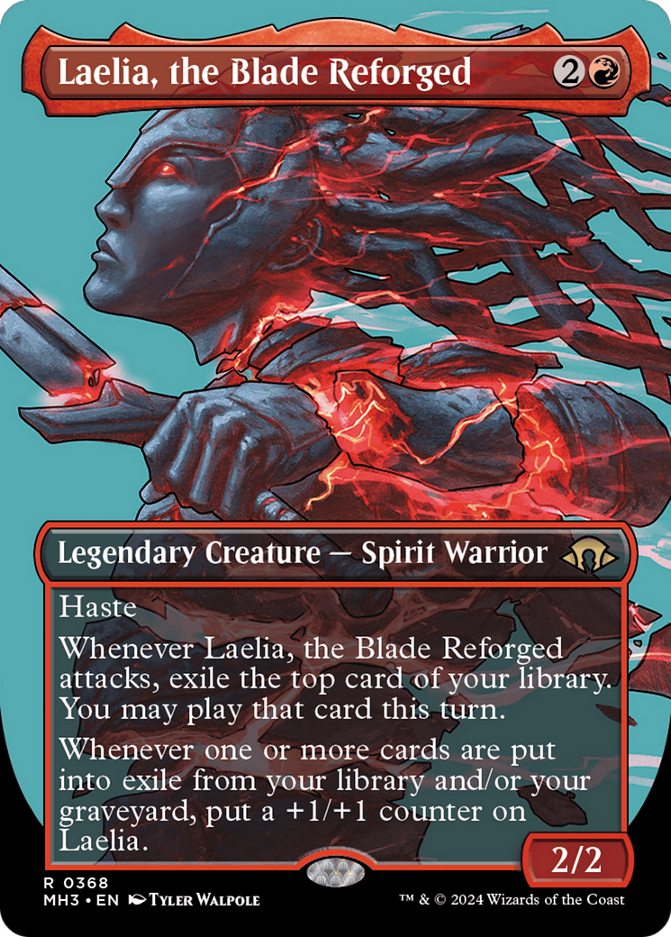 Laelia, the Blade Reforged (Borderless) [Modern Horizons 3] MTG Single Magic: The Gathering    | Red Claw Gaming