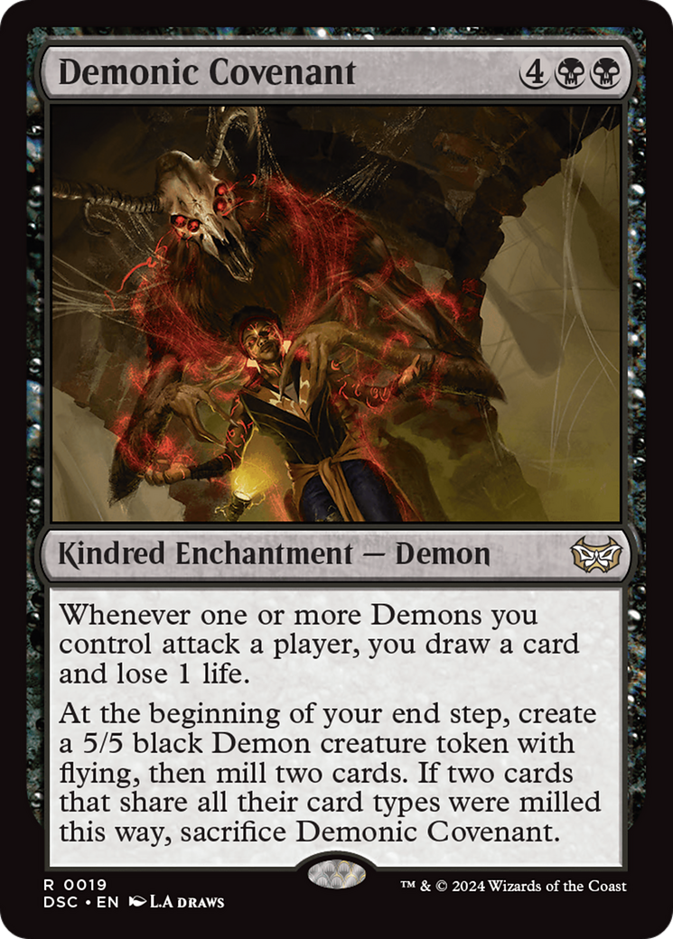 Demonic Covenant [Duskmourn: House of Horror Commander] MTG Single Magic: The Gathering    | Red Claw Gaming