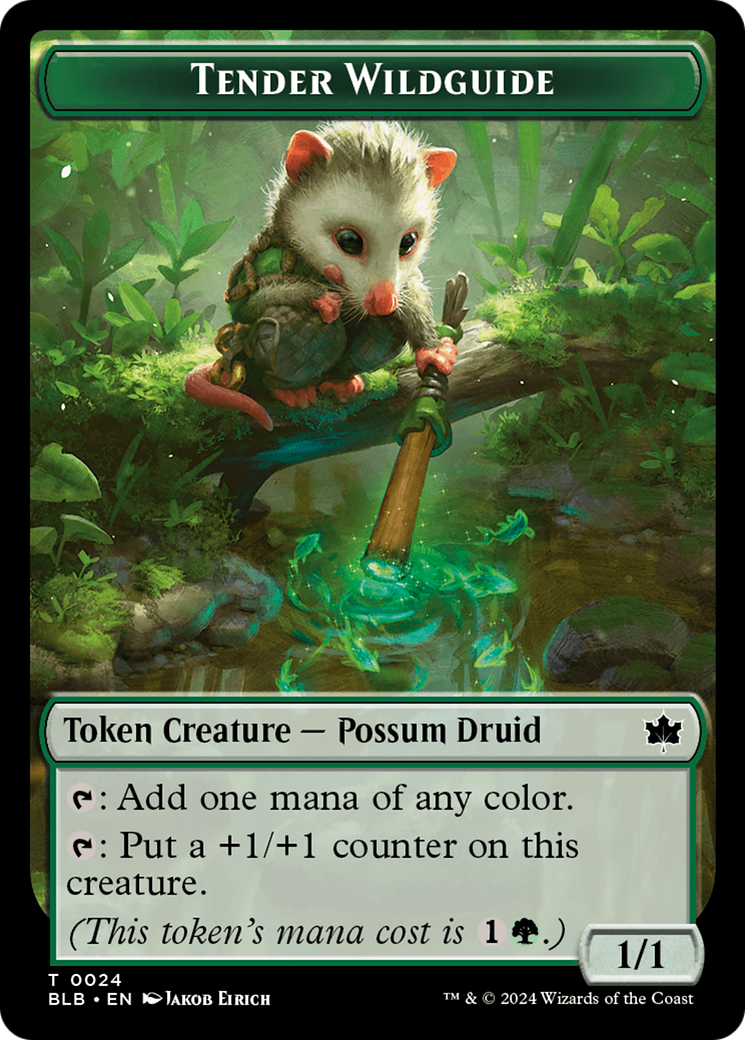 Tender Wildguide Token [Bloomburrow Tokens] MTG Single Magic: The Gathering    | Red Claw Gaming