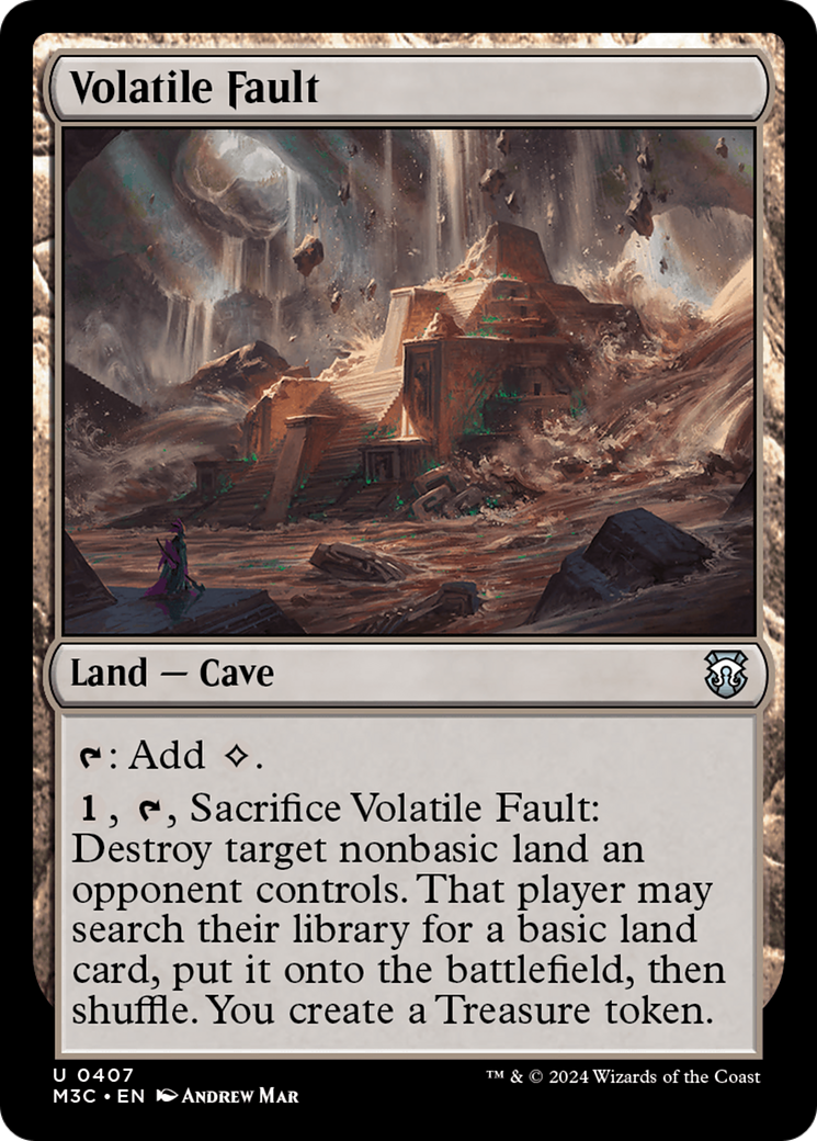Volatile Fault (Ripple Foil) [Modern Horizons 3 Commander] MTG Single Magic: The Gathering    | Red Claw Gaming